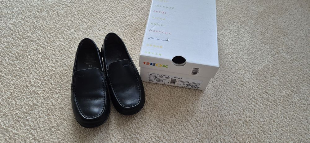 Mokasyny skórzane Geox