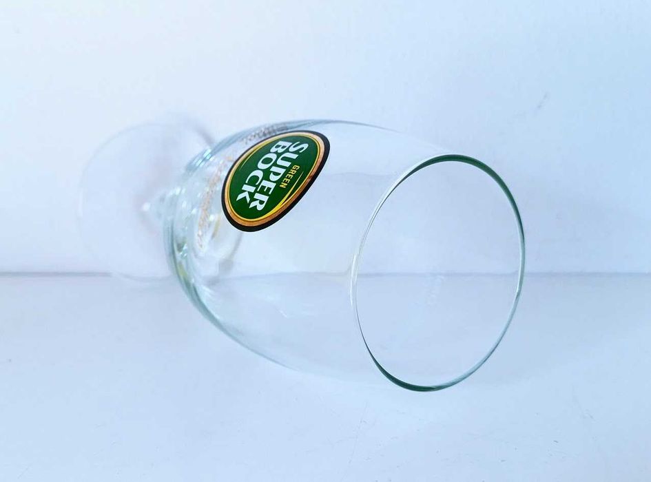 Copo de cerveja em vidro Super Bock Green coleção