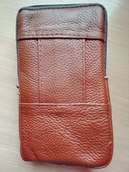 Saszetka męska na smartfon, dokumenty. 18x10 cm.