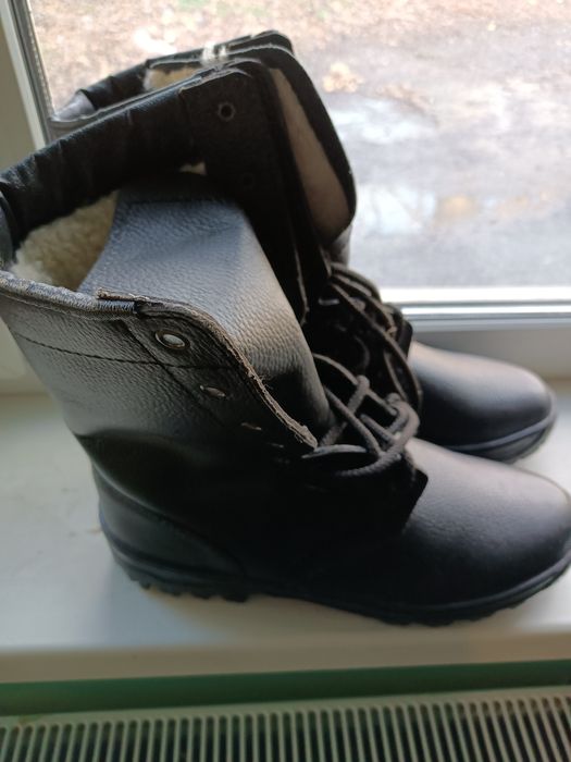 Берці шкіряні зимові