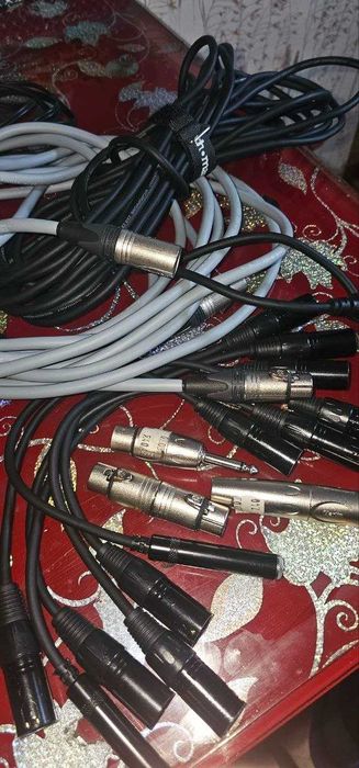Кабеля акустичні , перехідники, Speakon, XLR, Jack. Готові кабеля
