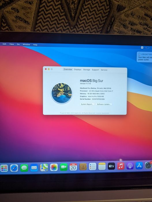 Macbook pro 15 a1398 2014рік