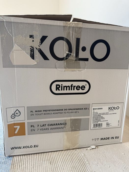 Унітаз безобідковий Kolo Nova Pro Rimfree