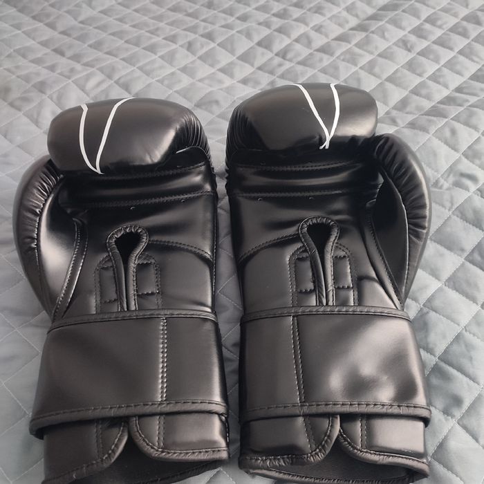 Боксерські рукавиці PU Zelart Pro (розмір 14oz, Чорні)