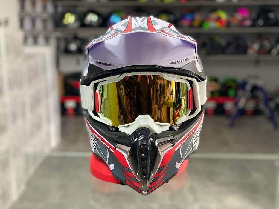 Шлем ендуро, шолом, мотошлем, мотошолом кроссовий на мотоцикл скутер