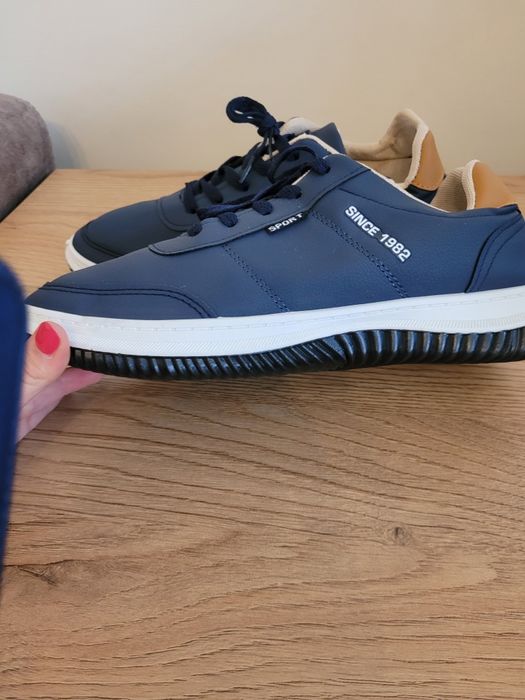promocja granatowe adidasy męskie rozm.43