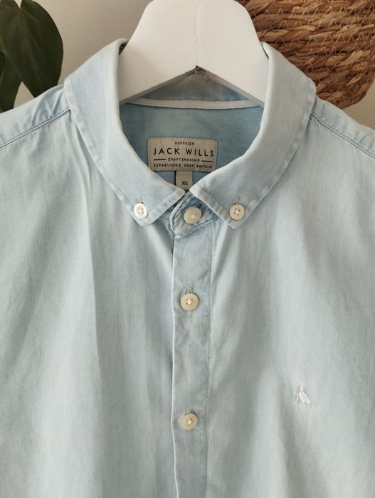 Niebieska, błękitna, jeansowa koszula, bawełniana r.XS Jack Wills