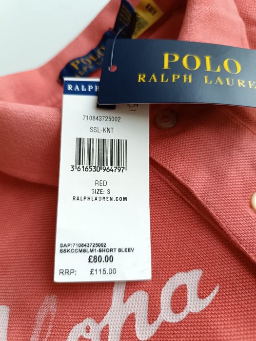 Рубашка Футболка Поло Polo Ralph Lauren Hawaii print p-p S-M