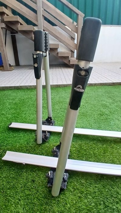 Barras tejadilho e 2 suportes de bicicleta