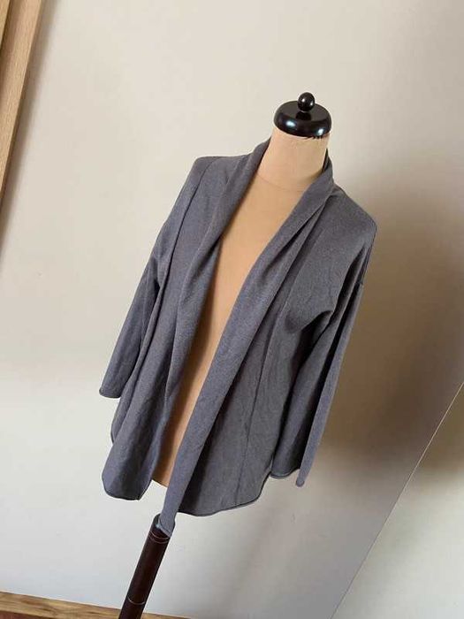 Naf naf sweter narzuta oversize waterfall wool Welna 38 40 asymetria
