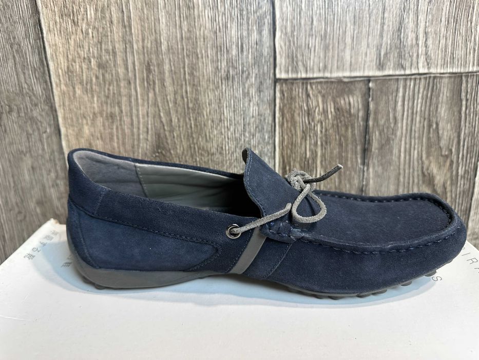 półbuty męskie skórzane mokasyny geox u snake 41,.5