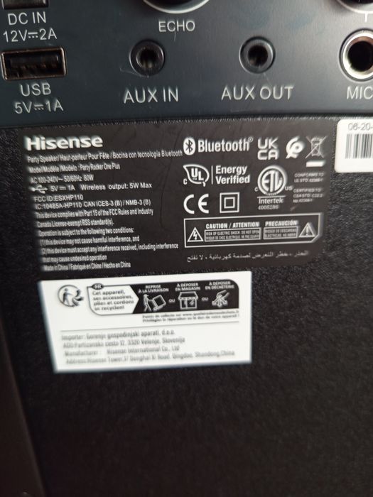 Głośnik Hisene Party Rocker One Plus