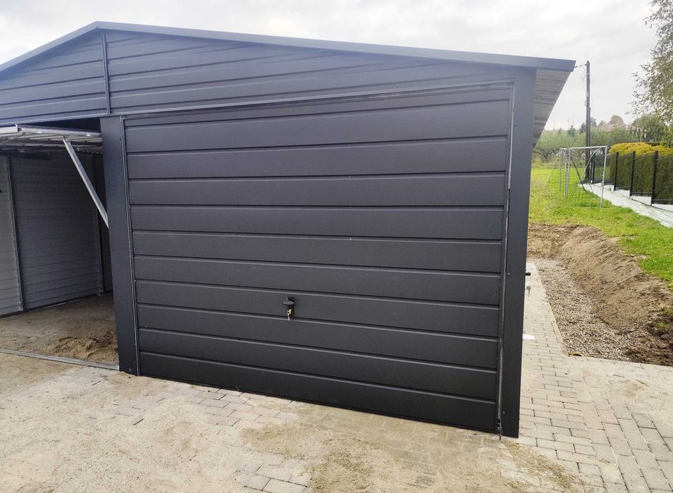Antracyt Garaż Blaszany  6mx5m W Y P R Z E D A Ż