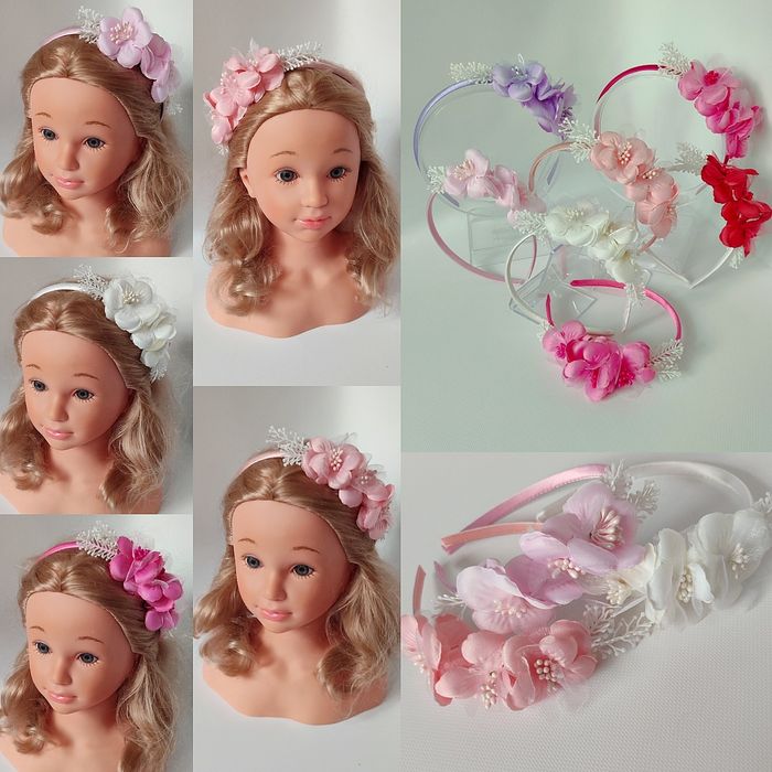 Весняний обруч, весняний віночок, обруч з квітами, святковий обруч