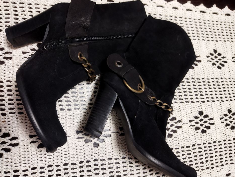 Botas de pele castanha Foreva 37