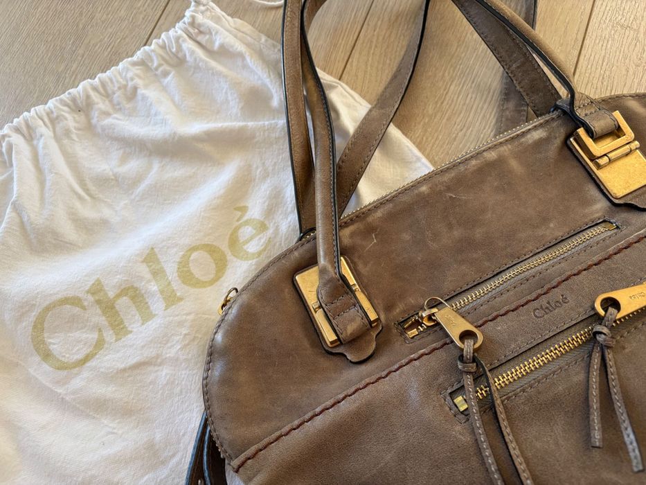 Chloe Angie torebka shopper luksusowa skóra naturalna zamsz must have vintage old money poszukiwana blogerska must have