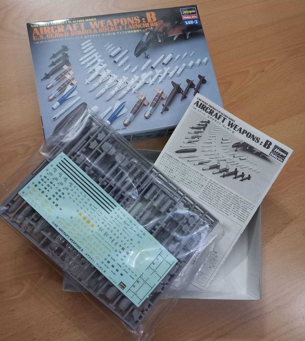 Kit 1:48 Aircraft Weapons US Guided Bombs  Rocket Launchers, NOVO! Armamento Aéreo para avião