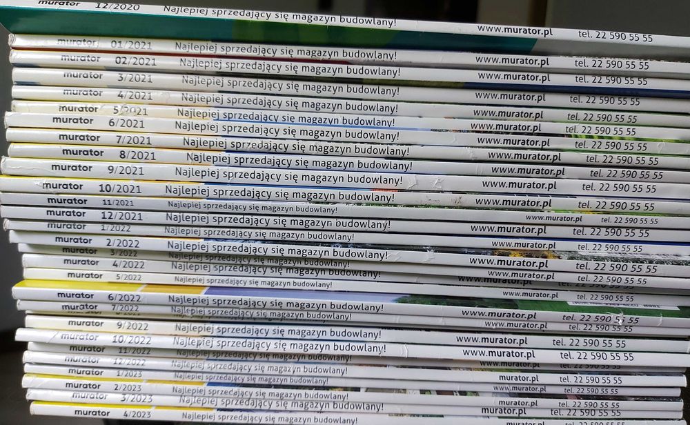 Pakiet Magazynu Murator. Wydanie od numeru 12/2020 do 4/2023. 29 egz.