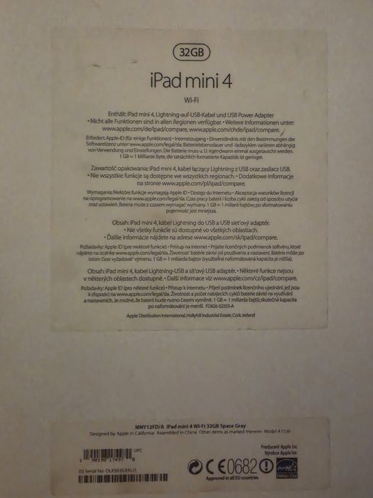 Tablet iPad mini 4