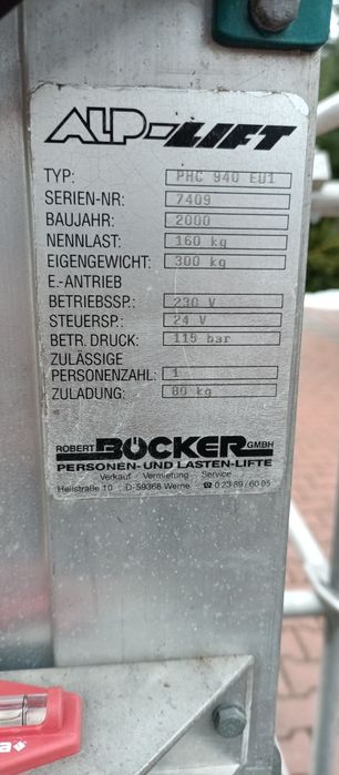 Podnośnik kolumnowy Bocker PHC940