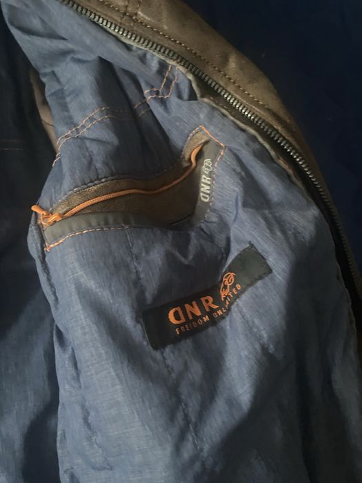 Kurtka  męska  z dodatkiem skóry