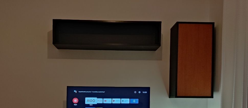 Vendo conjunto mobilia - mesa de jantar extensível + 3 módulos do conjunto