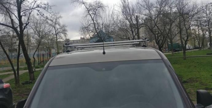 Поперечки Аеро на дах Фіат Добло / Fiat Doblo в штатні місця