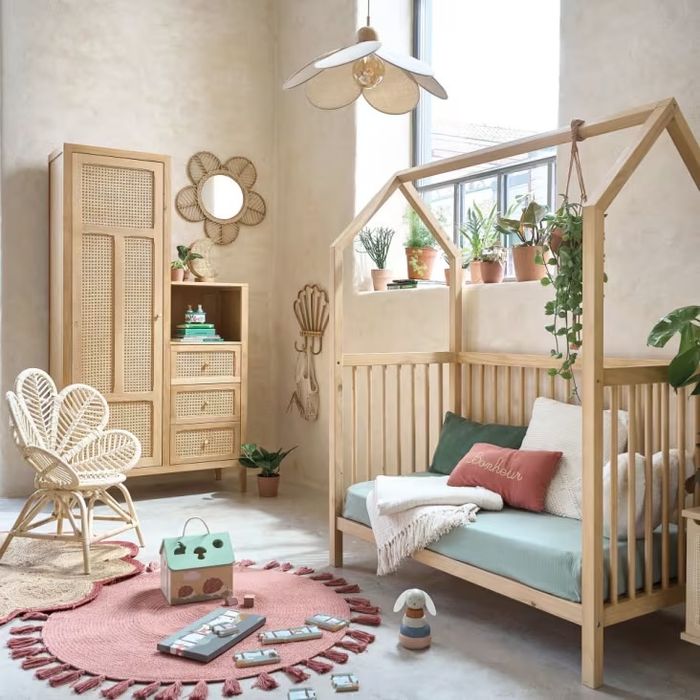 Berço Cabana em madeira + Colchão