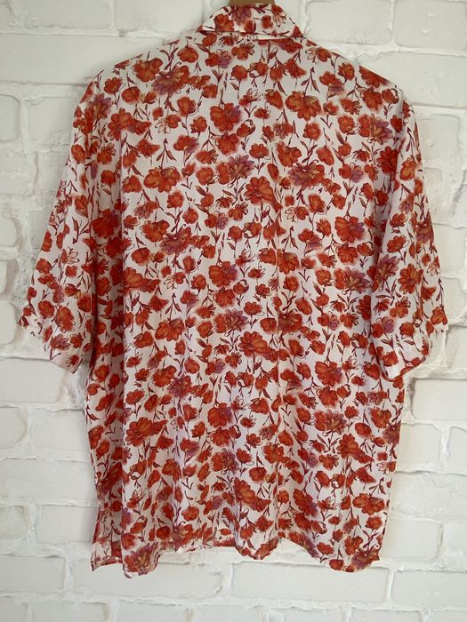Koszula vintage w kwiaty lata 80 90 retro prl