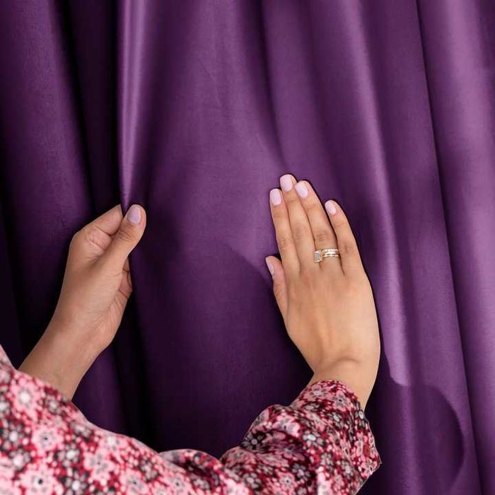 Zasłona welurowa velvet plus na przelotkach 140x270cm Fioletowa