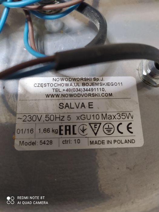 Sprzedam lampę z halogenami