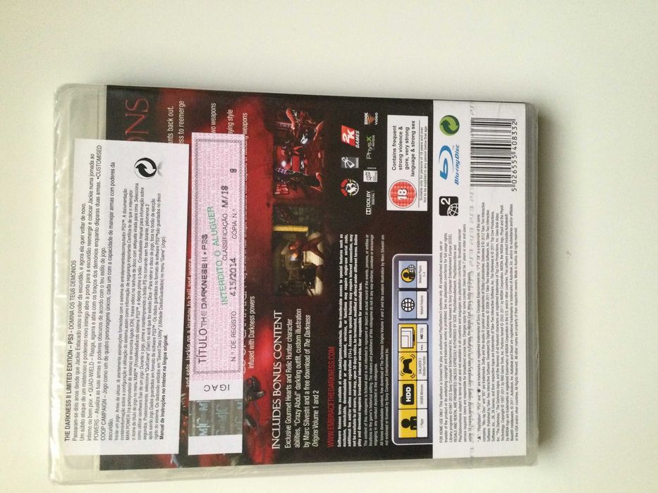 PS3 - The Darkness II Limited Edition (selado)