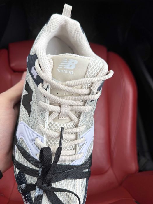 (ОПЛАТА ПІСЛЯ ОГЛЯДУ)New Balance 530 Custom White Black Beige