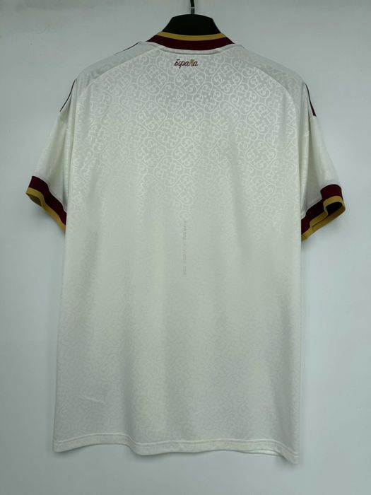 Camisola Espanha Branca/Dourada - Nova e Personalizável (S a 3XL)