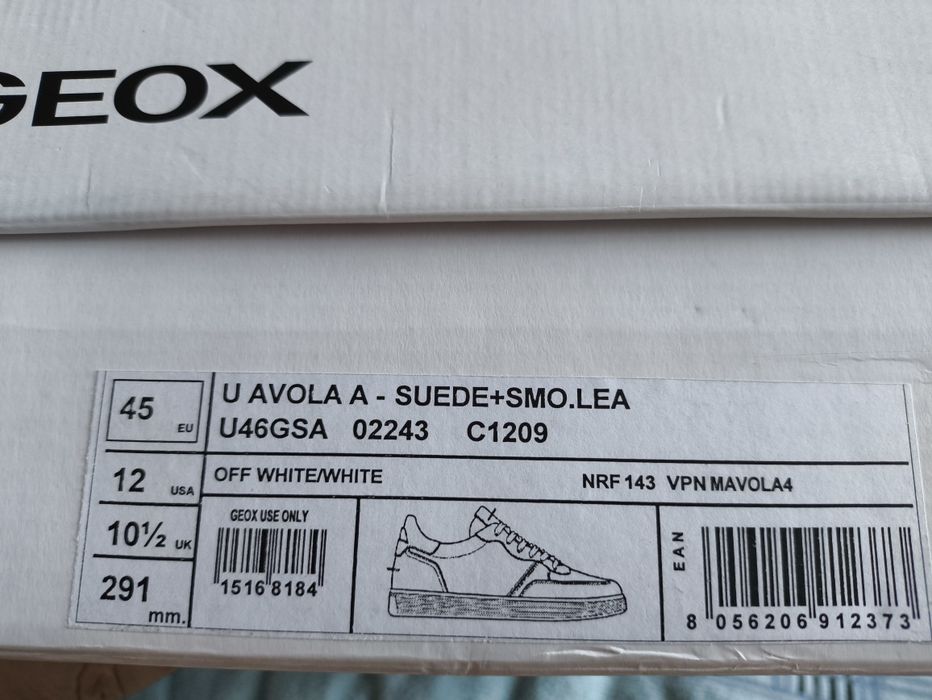 Nowe buty Geox U Avila Suede+SMO+LEA r. 45