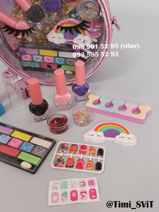 Набор детской косметики для маникюра в чемодане детская косметика