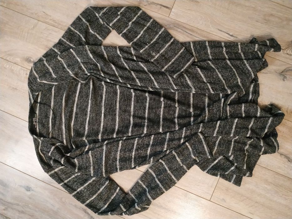 Sweterek /kardigan/narzutka damski w paski Bershka S