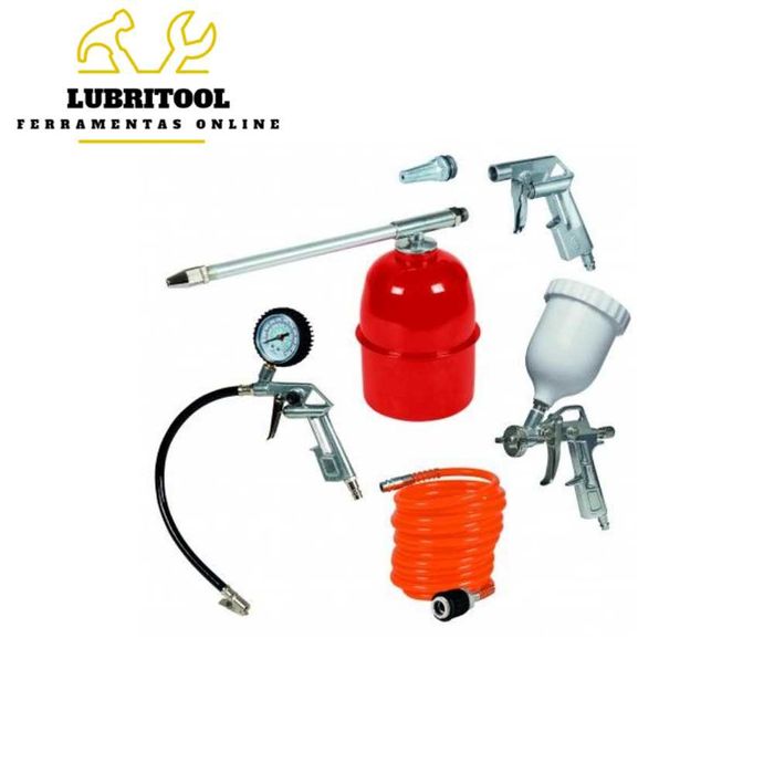 EINHELL Kit Pintura Ar Comprimido 5 Peças 02723.14 | NOVOS