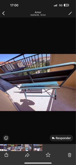 Banco  Verde para varanda ou jardim