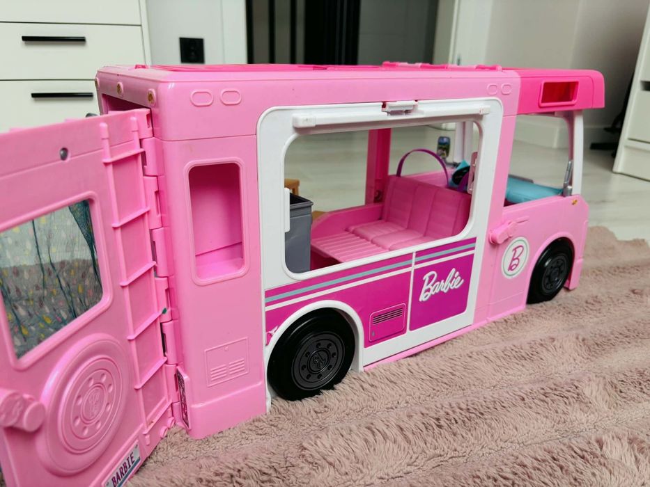 Kamper Barbie + Samolot Zestaw Komplet