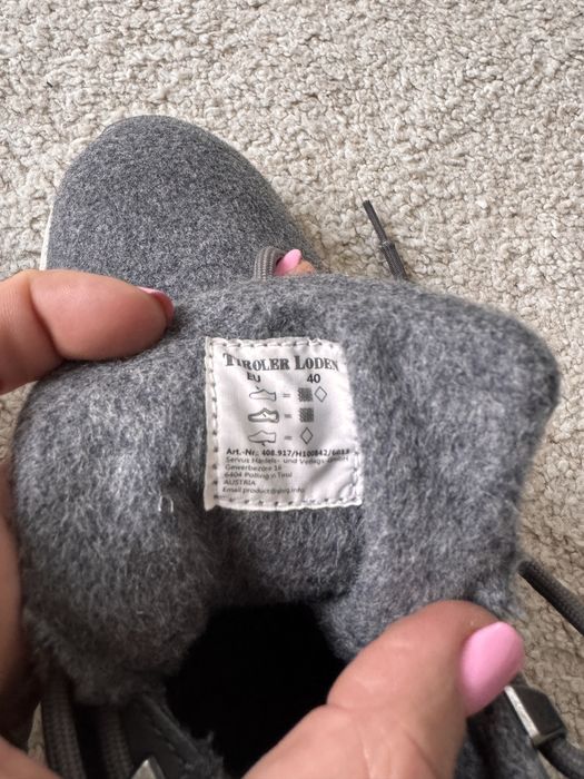 buty z welny 100% Tiroler Laden 40 welniane jak nowe