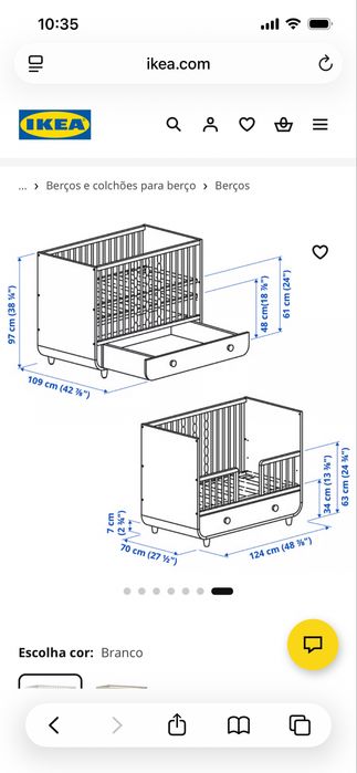 Mobilia Bebe Ikea, temos o movel e o trocador