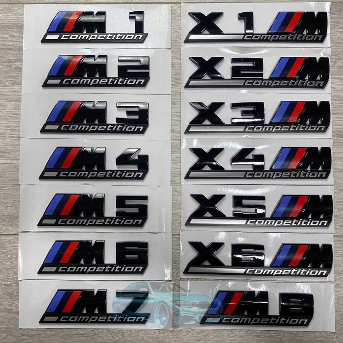 Эмблема на багажник BMW M Competition M2 M3 M4 M5 M8 X3M X4M X5M X6M