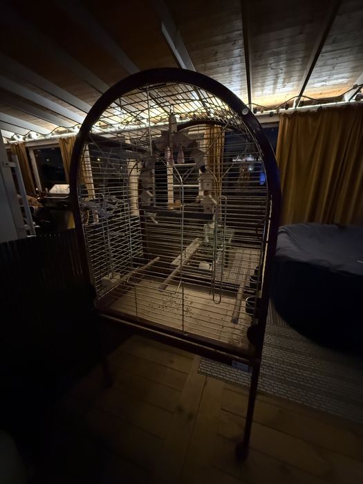 Duza klatka dla papug