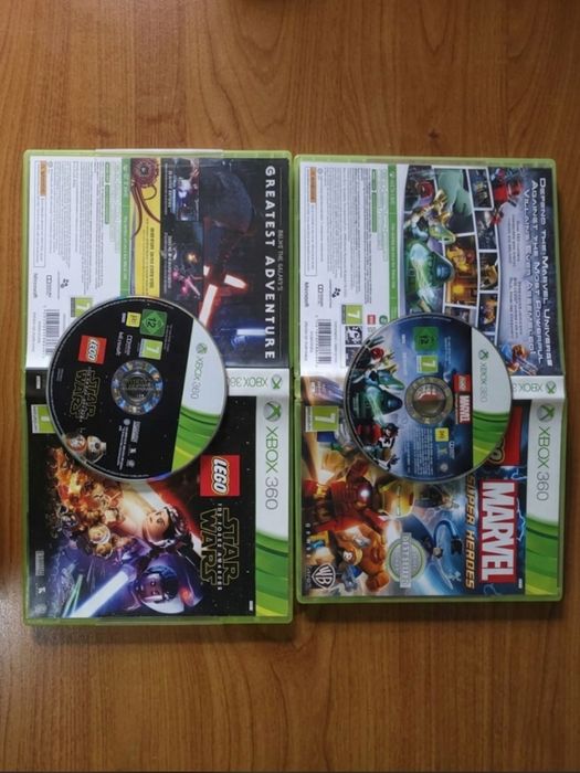 Lego Marvel Super Heroes i Lego Star Wars Xbox 360! Epicka podwójna przygoda | 100% sprawne