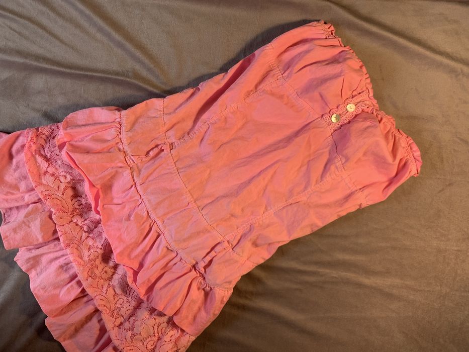 Madonna sukienka rozowa dziewczeca S XL costplay