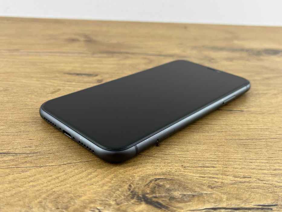1324 Telefon Apple Iphone 11 64GB Czarny, 100%BATERII, JAK NOWY!!!