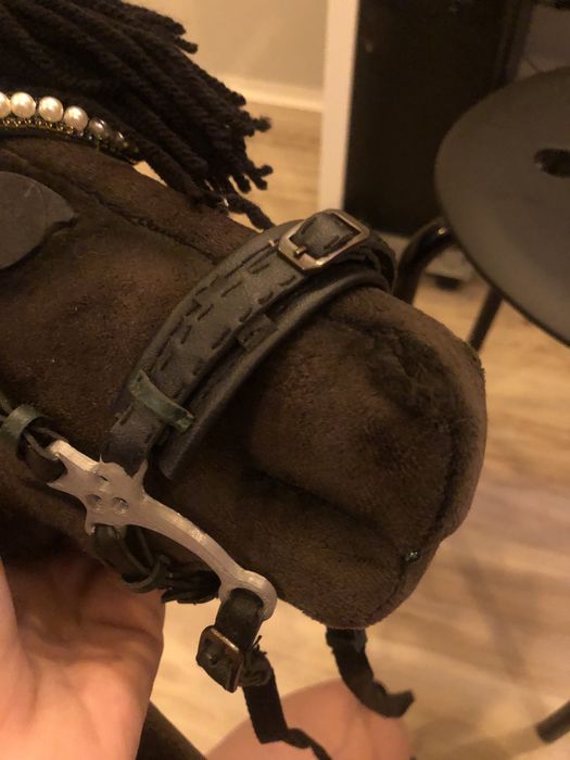Hobby horse gniady z ogłowiem