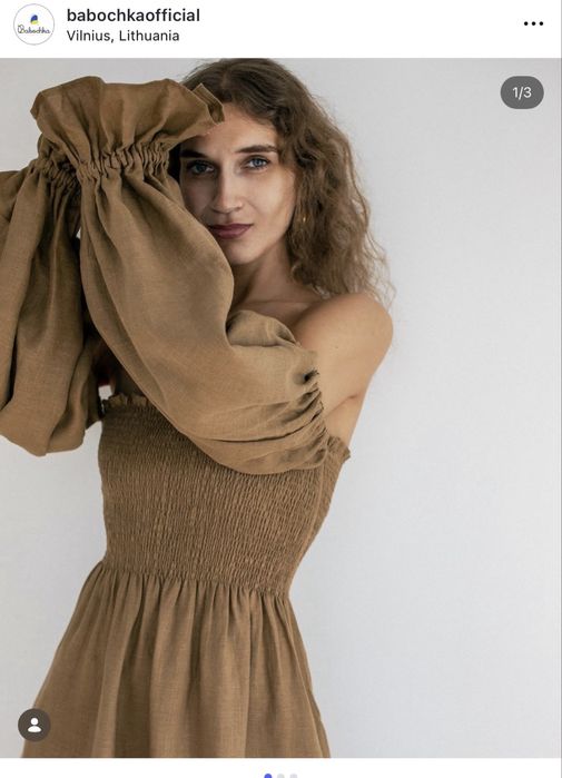 Лляна сукня украінського бренду babochka