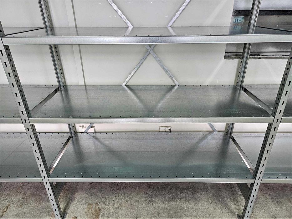 Regał Magazynowy 50x200x400cm/15p Metalowy Ocynk Półka Garaż Piwnica